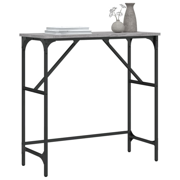Harmaa konsolipöytä Lissie 75x32x75cm (puinen)