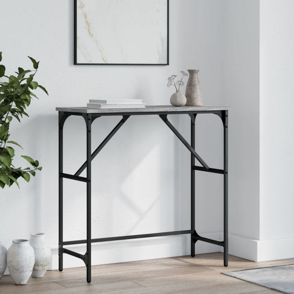 Harmaa konsolipöytä Lissie 75x32x75cm (puinen)