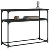 Schwarzer Konsolentisch Petroni 100x35,5x75cm (Holz)