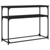 Schwarzer Konsolentisch Petroni 100x35,5x75cm (Holz)