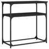 Schwarzer Konsolentisch Petroni 75x35,5x75cm (Holz)
