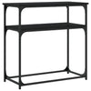 Schwarzer Konsolentisch Petroni 75x35,5x75cm (Holz)