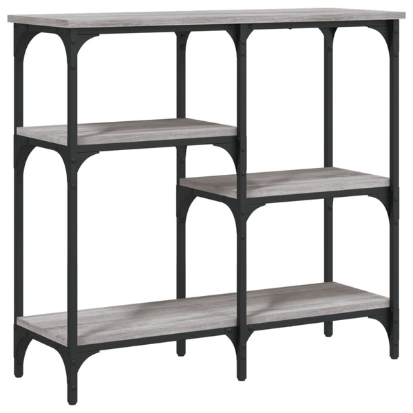 Grauer Konsolentisch Costinelly 80x29x75cm (Holz)