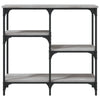 Grauer Konsolentisch Costinelly 80x29x75cm (Holz)