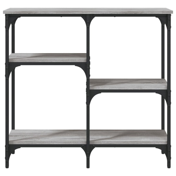 Grauer Konsolentisch Costinelly 80x29x75cm (Holz)