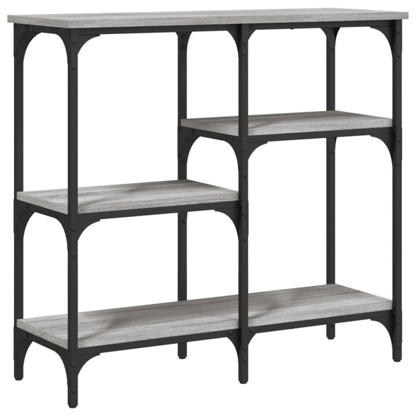 Grauer Konsolentisch Costinelly 80x29x75cm (Holz)