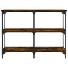 Konsole Esstisch Gros, geräucherte Eiche, 100x29x75cm (Holz)