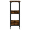 Konsole Esstisch Gros, geräucherte Eiche, 100x29x75cm (Holz)