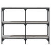 Grauer Konsolentisch Gros 100x29x75cm (Holz)
