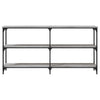 Grauer Konsolentisch Gros 150x29x75cm (Holz)