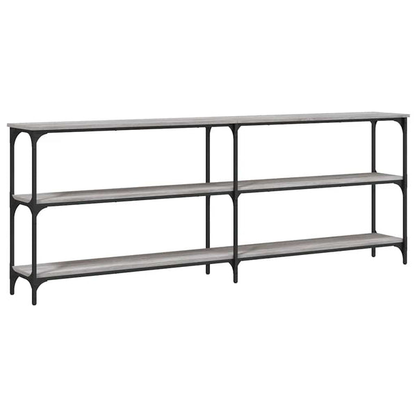Grauer Konsolentisch Gros 200x29x75cm (Holz)