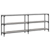 Grauer Konsolentisch Gros 200x29x75cm (Holz)
