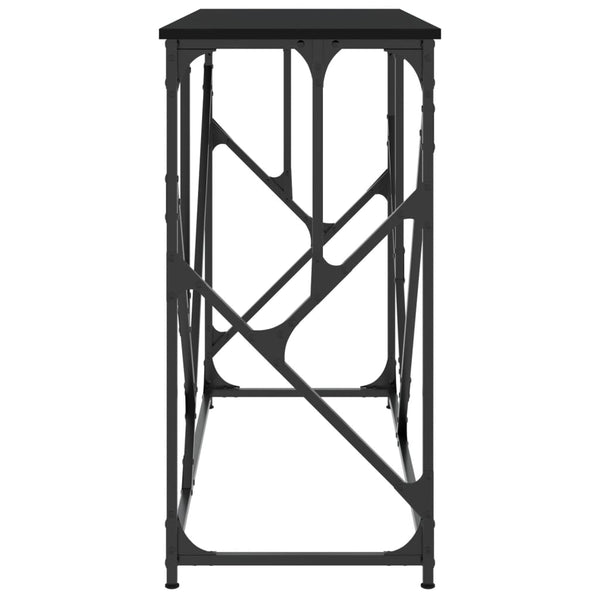 Schwarzer Konsolentisch Medhat 100x40x80cm (Holz)