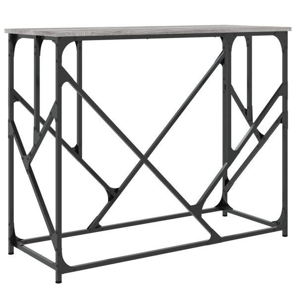 Grauer Konsolentisch Medhat 100x40x80cm (Holz)