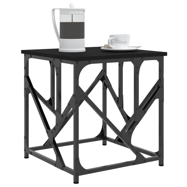 Schwarzer Couchtisch Diea 45x45x47,5cm (Holz)