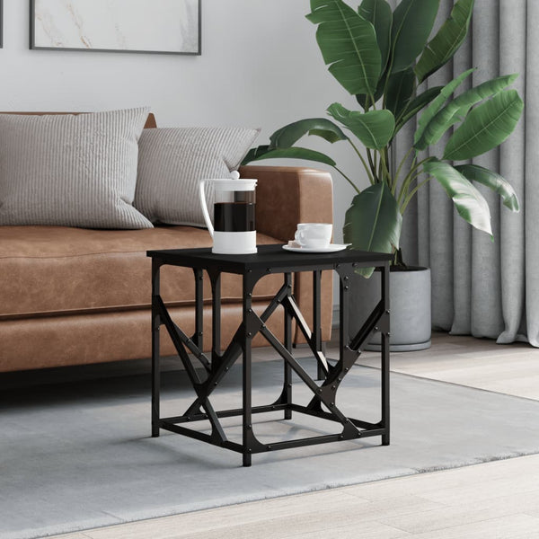 Schwarzer Couchtisch Diea 45x45x47,5cm (Holz)