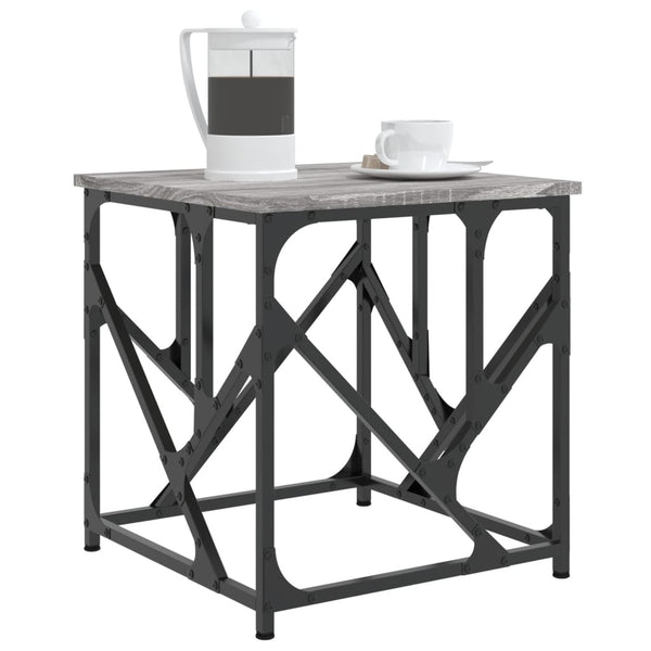 Grauer Couchtisch Diea 45x45x47,5cm (Holz)