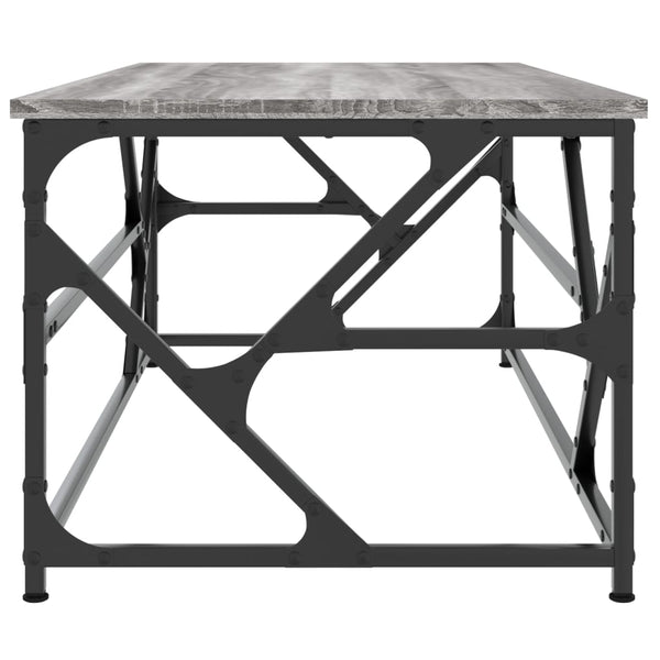 Grauer Couchtisch Diea 100x50x40cm (Holz)