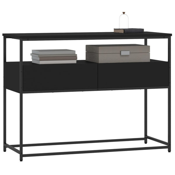 Schwarzer Konsolentisch Jamarcus 100x40x75cm (Holz)