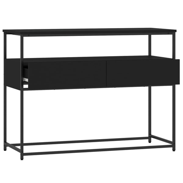 Schwarzer Konsolentisch Jamarcus 100x40x75cm (Holz)