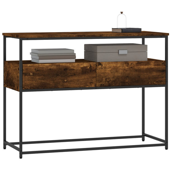 Räuchereichen-Konsolentisch Jamarcus 100x40x75cm (Holz)