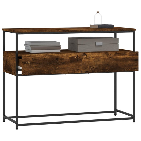 Räuchereichen-Konsolentisch Jamarcus 100x40x75cm (Holz)