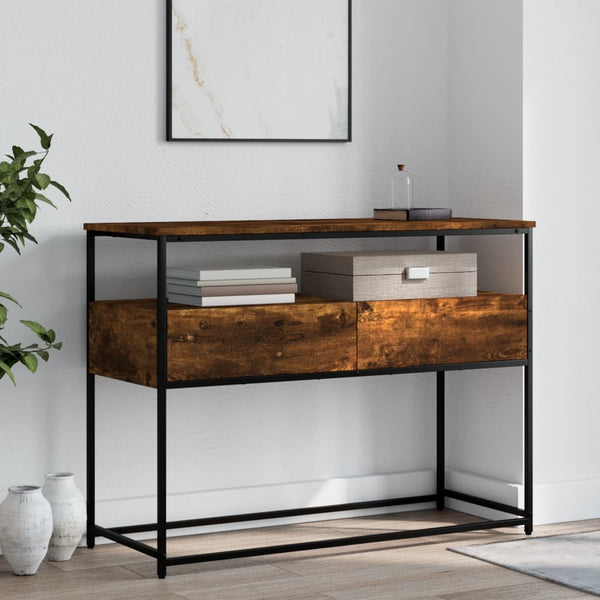 Räuchereichen-Konsolentisch Jamarcus 100x40x75cm (Holz)