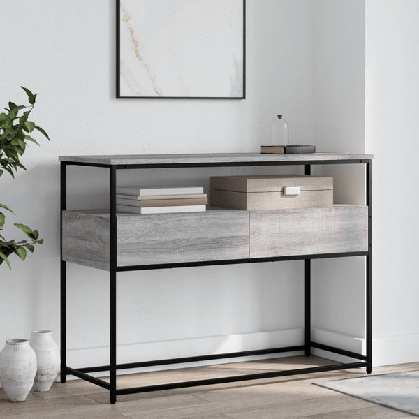 Harmaa konsolipöytä Jamarcus 100x40x75cm (puinen)