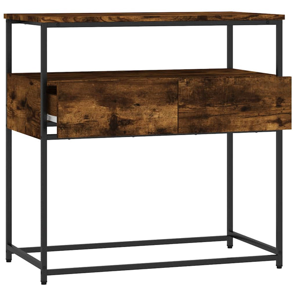 Konsole Jamarcus aus Räuchereiche 75x40x75cm (Holz)