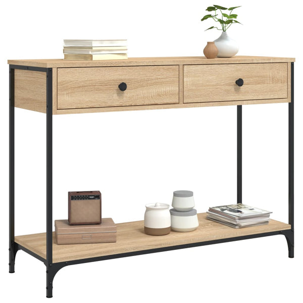Sonoma Eiche Couchtisch Piscupu 100x34,5x75cm (Holz)