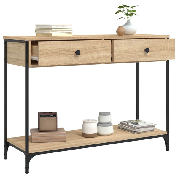 Sonoma Eiche Couchtisch Piscupu 100x34,5x75cm (Holz)