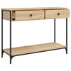 Sonoma Eiche Couchtisch Piscupu 100x34,5x75cm (Holz)
