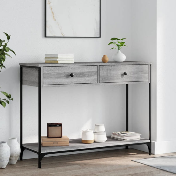 Harmaa konsolipöytä Piscupu 100x34,5x75cm (puinen)