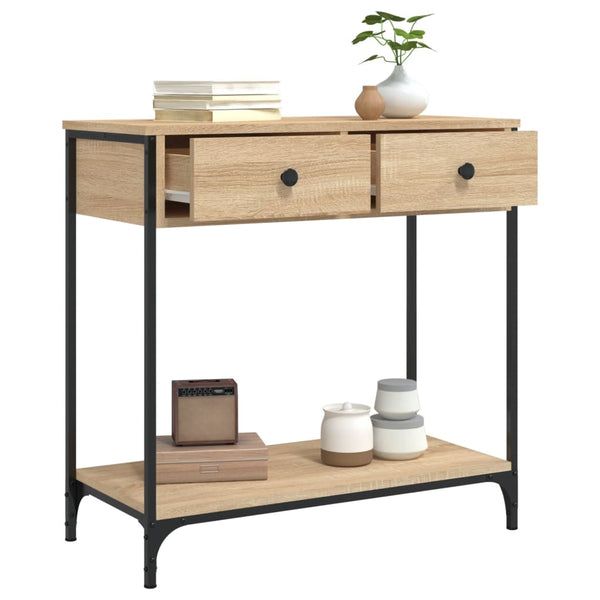 Sonoma-Eiche Konsolentisch Piscupu 75x34,5x75cm (Holz)