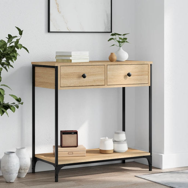 Sonoma-Eiche Konsolentisch Piscupu 75x34,5x75cm (Holz)