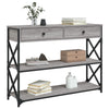 Grauer Konsolentisch Bondi 100x28x75cm (Holz)