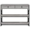 Grauer Konsolentisch Bondi 100x28x75cm (Holz)
