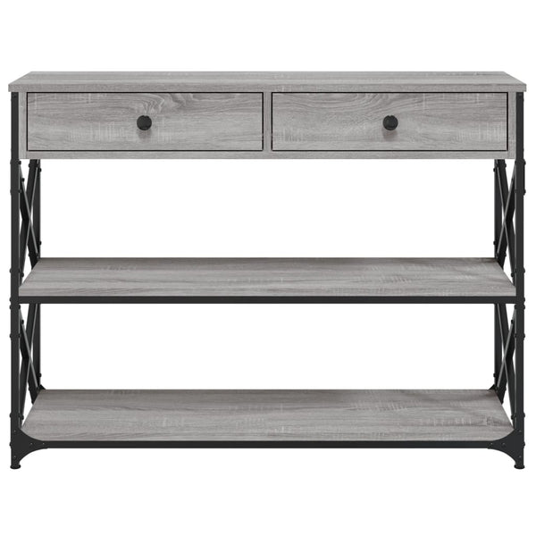 Grauer Konsolentisch Bondi 100x28x75cm (Holz)