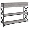 Grauer Konsolentisch Bondi 100x28x75cm (Holz)