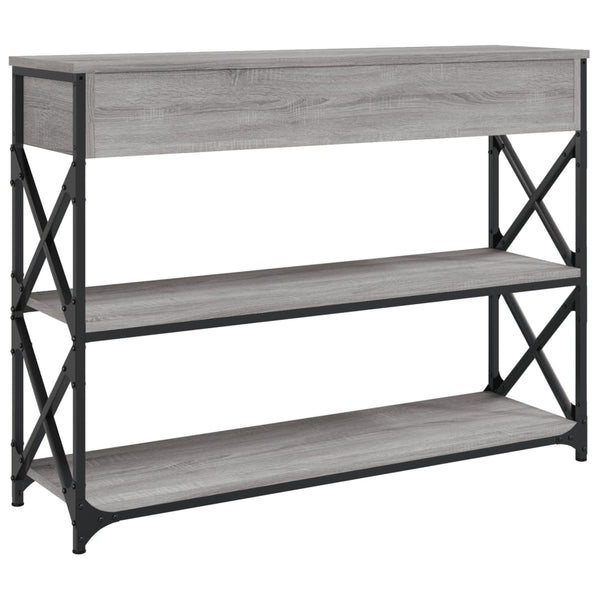 Grauer Konsolentisch Bondi 100x28x75cm (Holz)