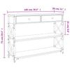 Grauer Konsolentisch Bondi 100x28x75cm (Holz)