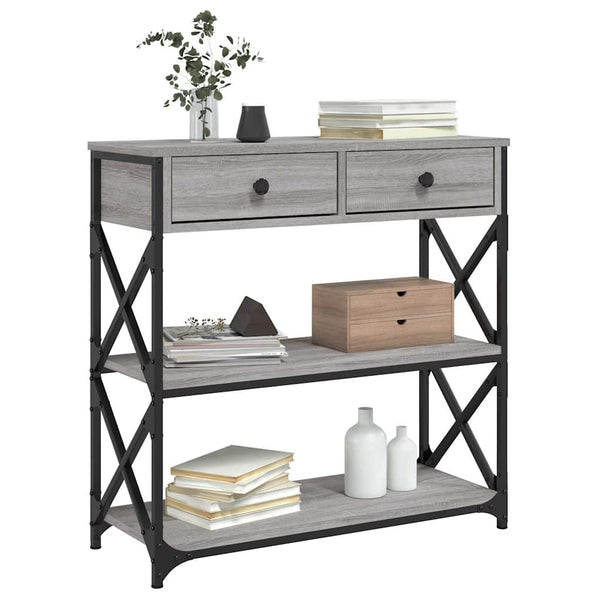 Konsolentisch Bondi 75x28x75cm grau (Holz)