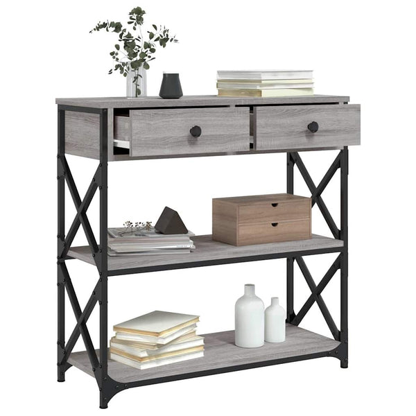 Konsolentisch Bondi 75x28x75cm grau (Holz)