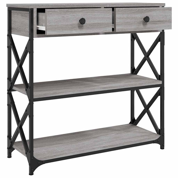 Konsolentisch Bondi 75x28x75cm grau (Holz)
