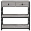 Konsolentisch Bondi 75x28x75cm grau (Holz)
