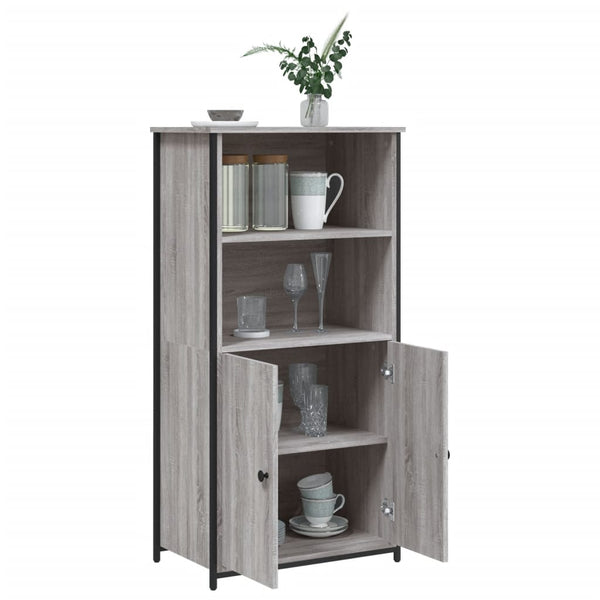 Grauer Schrank Zwanilda 62x36x121,5cm (Holz)