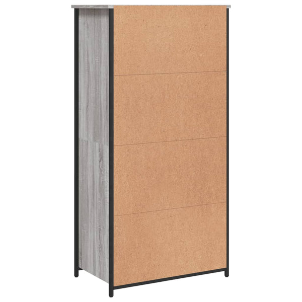 Grauer Schrank Zwanilda 62x36x121,5cm (Holz)