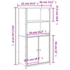 Grauer Schrank Zwanilda 62x36x121,5cm (Holz)