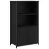 Schwarzer Schrank Zwanilda 62x32x103,5cm (Holz)