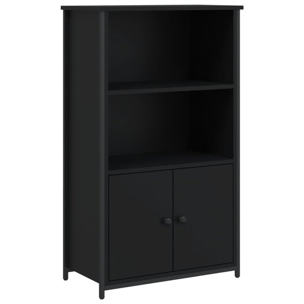 Schwarzer Schrank Zwanilda 62x32x103,5cm (Holz)